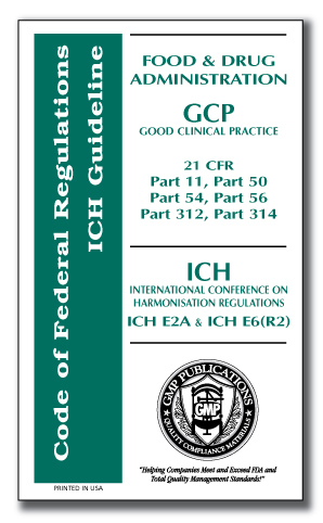 cfr r2 ich e6 gcp e2a handbook clinical practice fda title parts