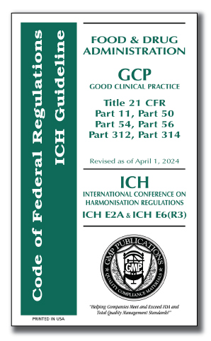 cfr r2 ich e6 gcp e2a handbook clinical practice fda title parts