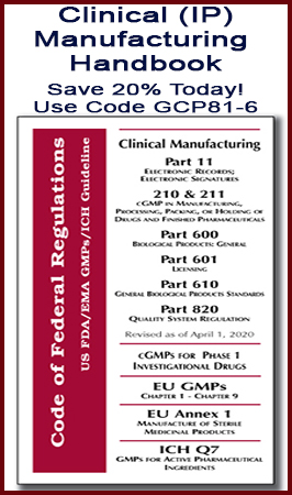 Clinical Manufacturing Handbook